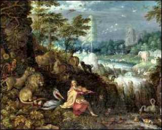 Orphée charmant les animaux