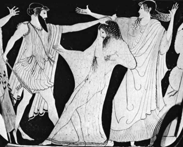 Egisthe tuant Agamemnon