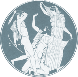 Apollon tuant Tityos